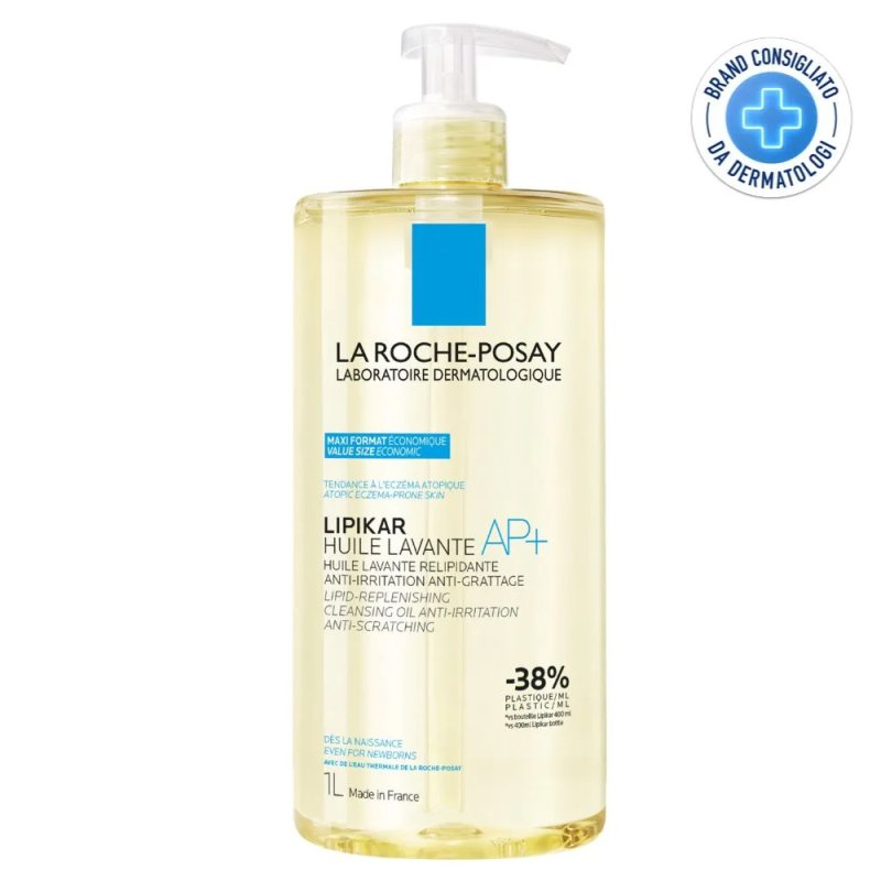 La Roche-Posay Lipikar - Olio Lavante Relipidante Anti-Arrossamenti, 1000ml La Roche-Posay Lipikar - Olio Lavante Relipidante Anti-Arrossamenti, 1000ml