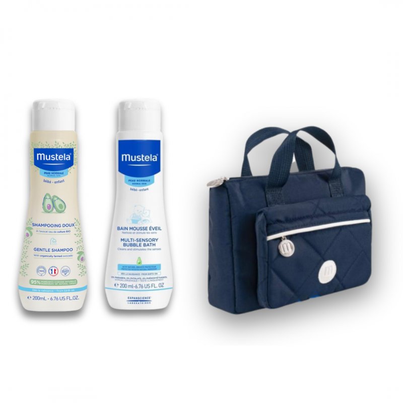 Mustela Vanity Set Shampoo Dolce 200 ml + Bagnetto Millebolle 200 ml Mustela Vanity Set Shampoo Dolce 200 ml + Bagnetto Millebolle 200 ml