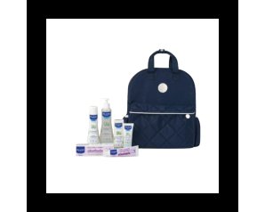 Mustela Zaino Borsa 2024 1 Mustela Detergente Delicato 200 Ml + 1 Pasta Cambio 50 Ml + 1 Fluido S/R 300 Ml + 1 Hydra Bebe' Crema Viso 40 Ml