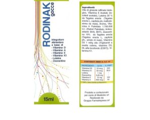 Rodinak gocce integratore multivitaminico per età pediatrica flacone da 15 ml