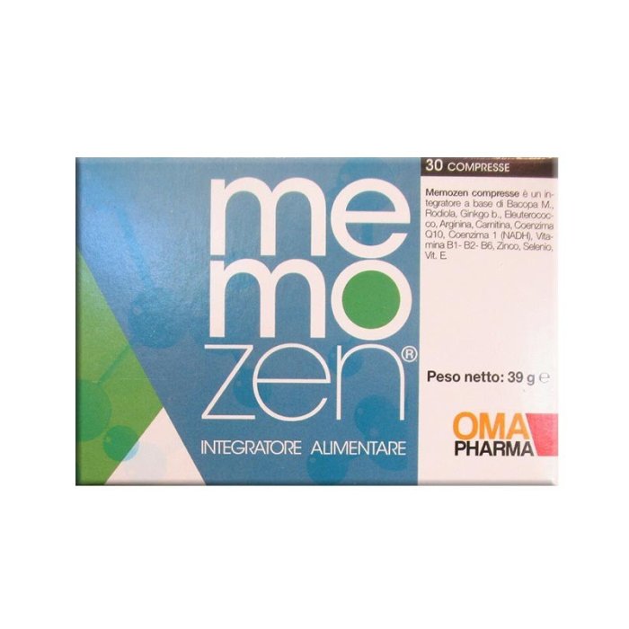 Memozen 30 Compresse Da 1300 Mg - Integratore Per La Memoria Memozen 30 Compresse Da 1300 Mg - Integratore Per La Memoria