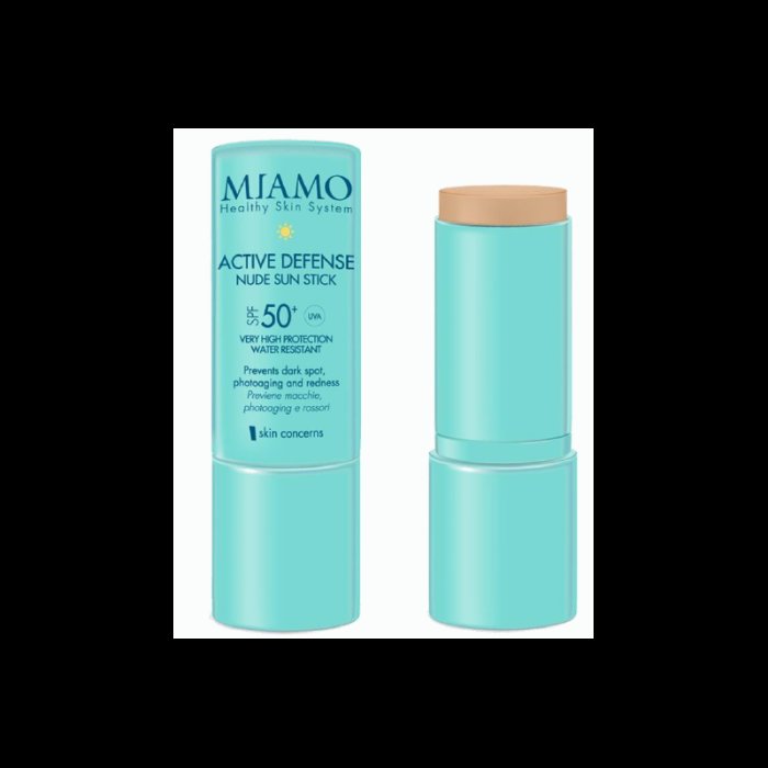 Miamo Active Defense Nude Sun Stick - Stick solare spf50+ per zone sensibili 12 ml Miamo Active Defense Nude Sun Stick - Stick solare spf50+ per zone sensibili 12 ml