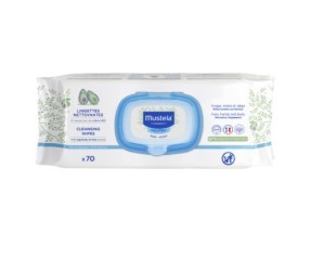 Mustela Trattamenti Delicati per Mamme e Bambini Salviette Detergenti Profumate 70 pezzi