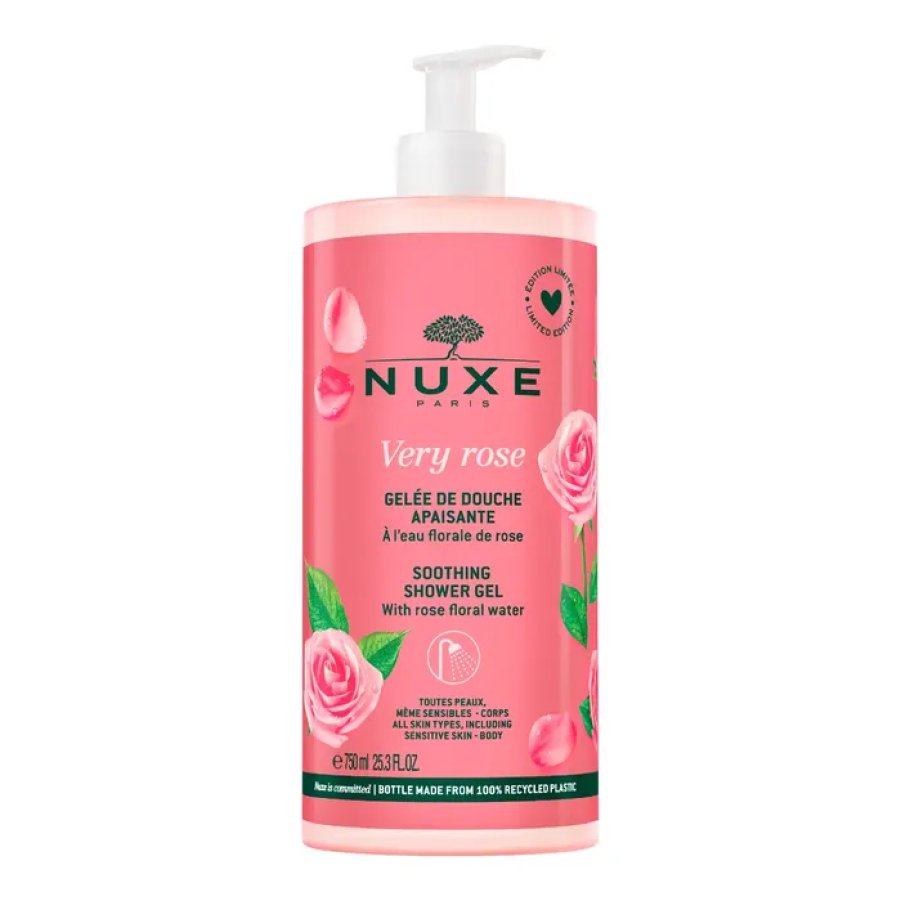 Nuxe Very Rose Gel Doccia Lenitivo Maxi Formato 750ml