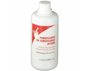 Perossido di idrogeno Afom Acqua ossigenata 10% 200g  