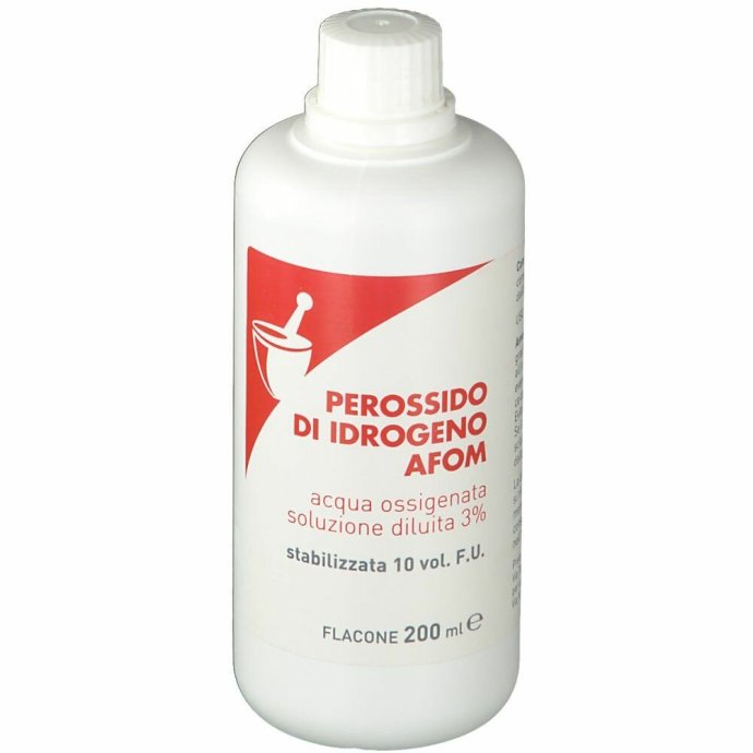 Perossido di idrogeno Afom Acqua ossigenata 10% 200g Perossido di idrogeno Afom Acqua ossigenata 10% 200g