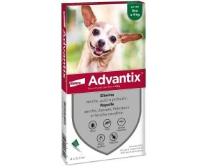 Advantix Spot On Cani Fino 4Kg - 6 Pipette 0,4ml Soluzione