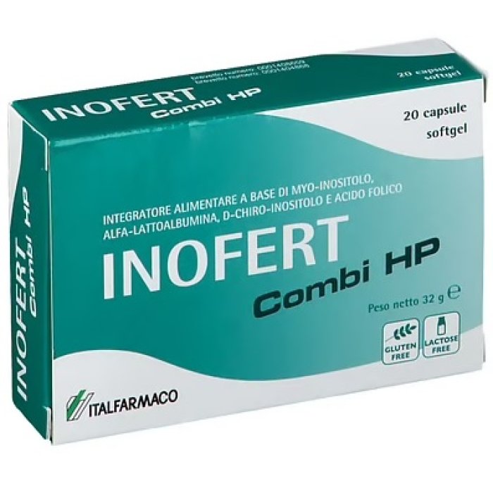 Inofert Combi HP 20 capsule Soft Gel integratore per ovaio policistico e fertitil&agrave; - Italfarmaco