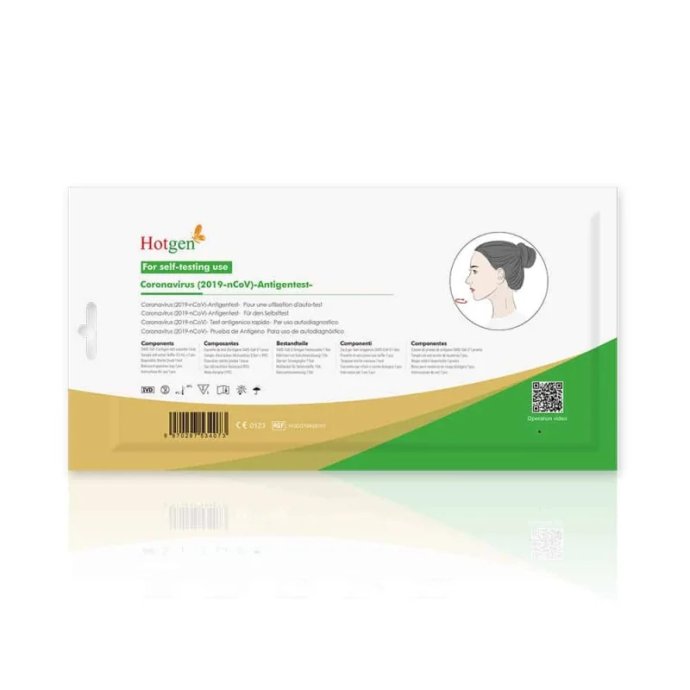 Coronavirus (2019-nCov) Hot Gen 1 Pezzo -Self Test Antigenico Rapido Covid