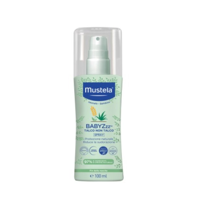 Mustela Trattamenti Delicati per Mamme e Bambini Babyzzz Talco No Talco Lenitivo e Protettivo Spray 100 ml Mustela Trattamenti Delicati per Mamme e Bambini Babyzzz Talco No Talco Lenitivo e Protettivo Spray 100 ml