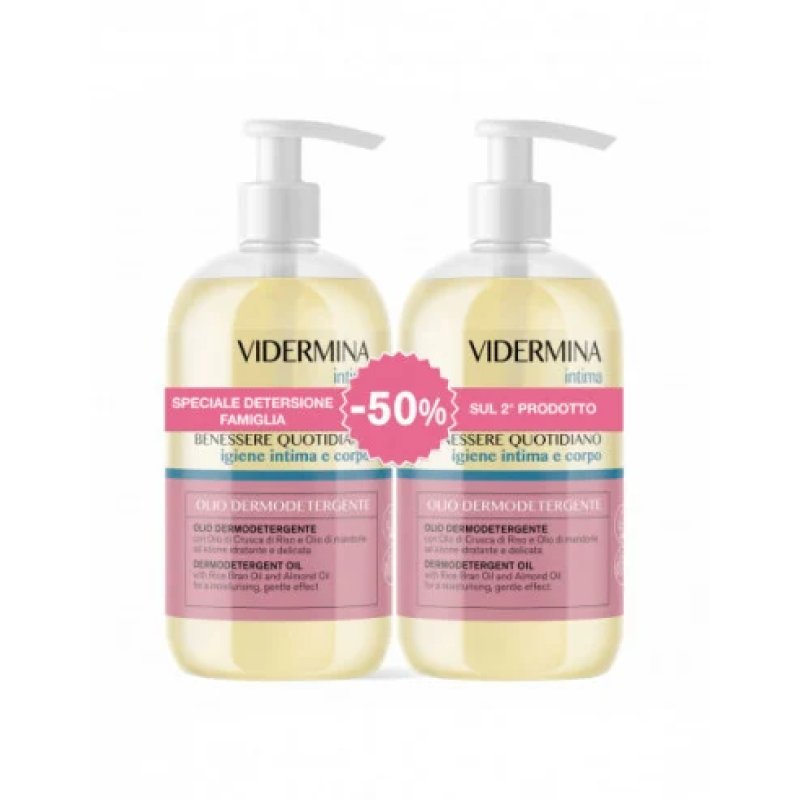 Vidermina Intimo Olio Detergente Bipack 500+500 Ml Vidermina Intimo Olio Detergente Bipack 500+500 Ml