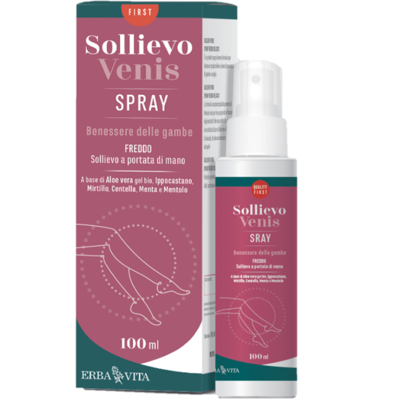 Erba Vita Sollievo Venis Spray Benessere Delle Gambe 100ml Erba Vita Sollievo Venis Spray Benessere Delle Gambe 100ml