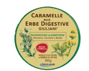 Giuliani Caramelle Alle Erbe Digestive Senza Zucchero 60g