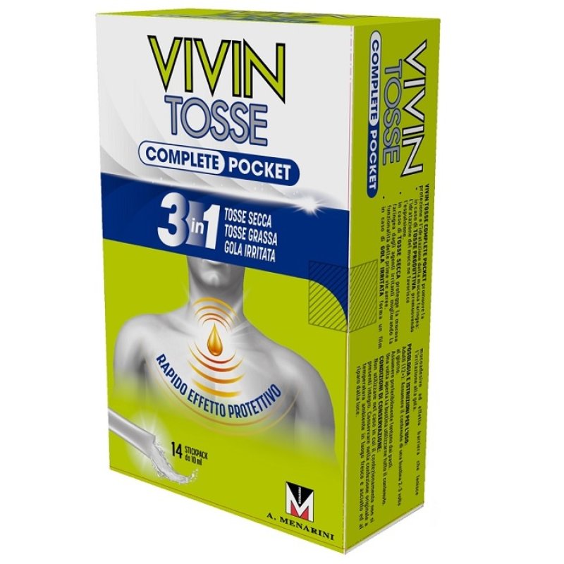 Vivin Tosse Pocket Sciroppo Adulti arancia e vaniglia 14 bustine monodose 10ml Vivin Tosse Pocket Sciroppo Adulti arancia e vaniglia 14 bustine monodose 10ml