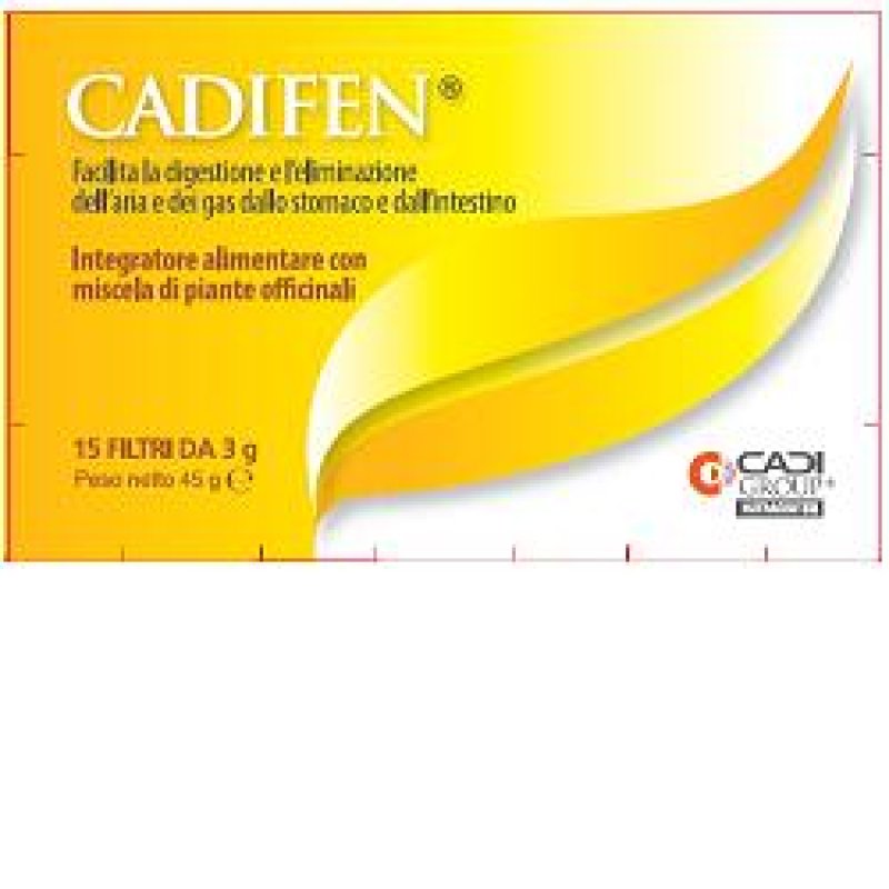Ca.Di. Group Cadifen Integratore Alimentare 15 Filtri da 3g Ca.Di. Group Cadifen Integratore Alimentare 15 Filtri da 3g