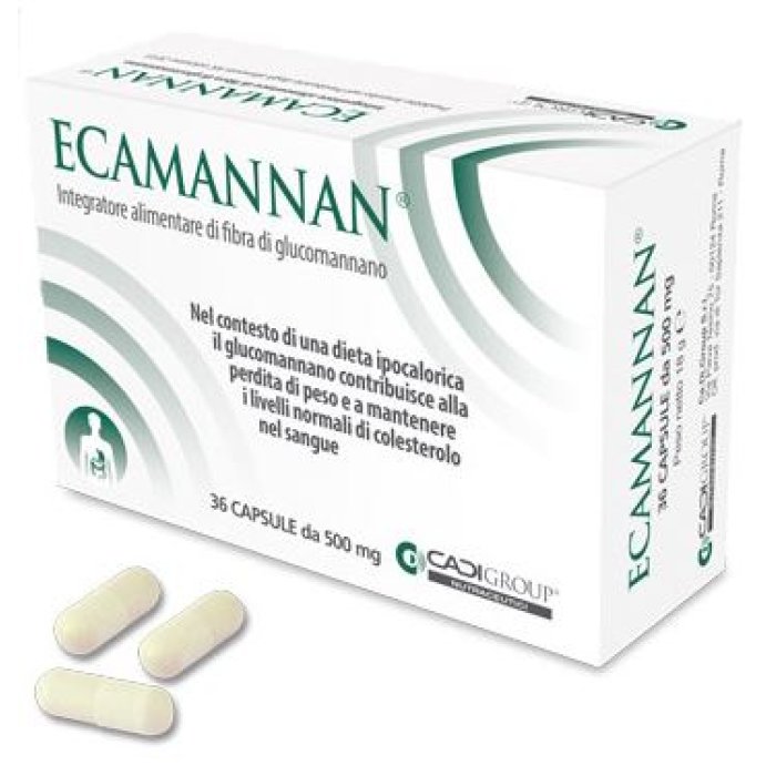 Ca.Di. Group Ecamannan Integratore Alimentare 36 Capsule Ca.Di. Group Ecamannan Integratore Alimentare 36 Capsule