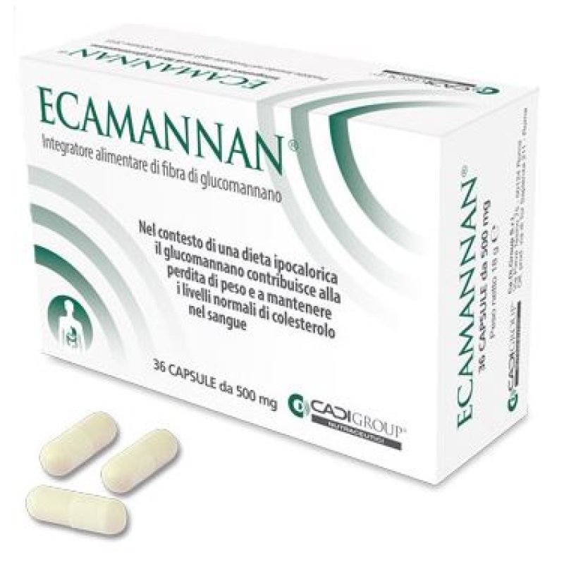 Ca.Di. Group Ecamannan Integratore Alimentare 36 Capsule