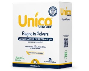 Unico Bagno Neonati Bimbi a base di Avena e Amido 10 Pezzi Da 15 G