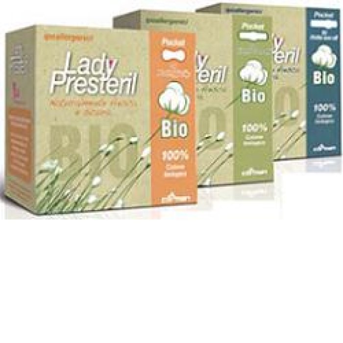 Lady Presteril  Pocket Bio Assorbente Puro Cotone 10 Assorbenti Giorno Ali