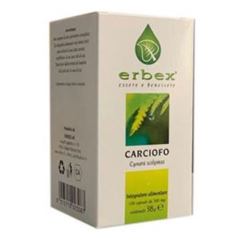 CARCIOFO 100 Cps 380mg ERBEX CARCIOFO 100 Cps 380mg ERBEX
