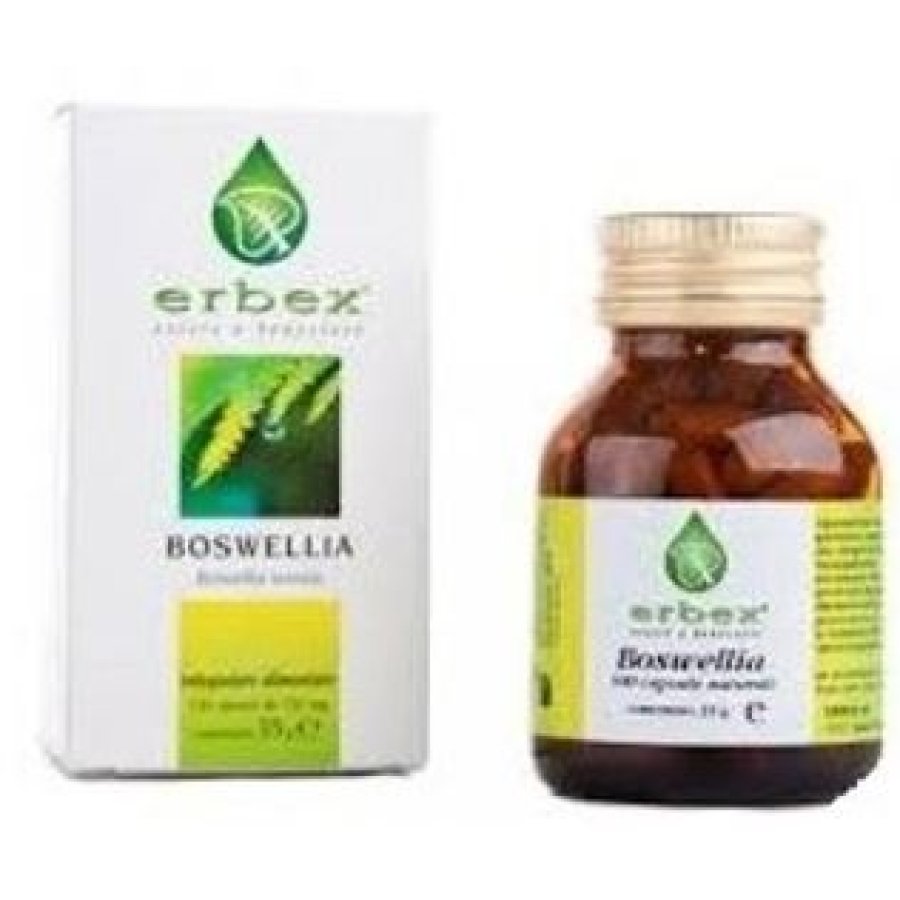 Erbex Boswellia Integratore Alimentare Articolazioni 100 Capsule Erbex Boswellia Integratore Alimentare Articolazioni 100 Capsule