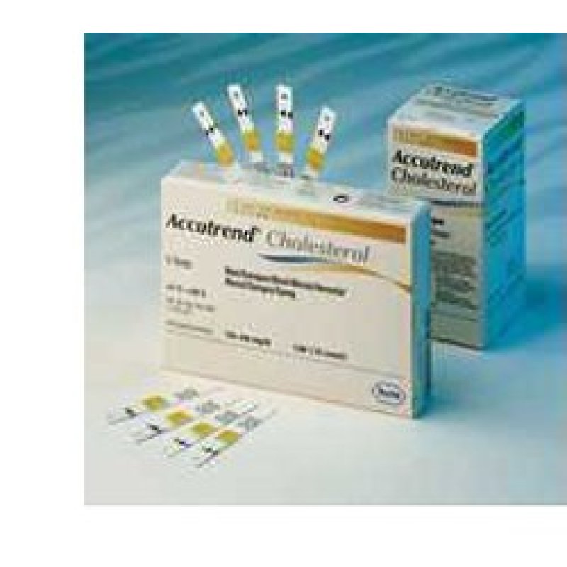 Accutrend Cholesterol Strisce Reattive per Misurazione del Colesterolo, Confezione da 5 Pezzi Accutrend Cholesterol Strisce Reattive per Misurazione del Colesterolo, Confezione da 5 Pezzi