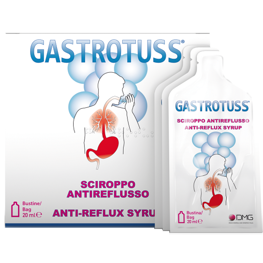Gastrotuss Sciroppo Antireflusso 25 Bustine Contro il Reflusso Gastrico Gastrotuss Sciroppo Antireflusso 25 Bustine Contro il Reflusso Gastrico