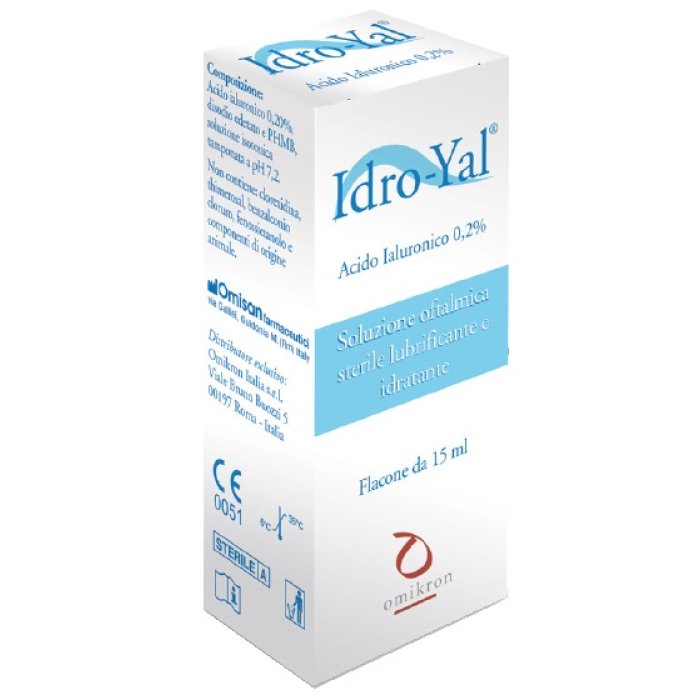 Omikron Italia Soluzione Lubrificante Idro Yal 15 Ml Per Lenti A Contatto Omikron Italia Soluzione Lubrificante Idro Yal 15 Ml Per Lenti A Contatto