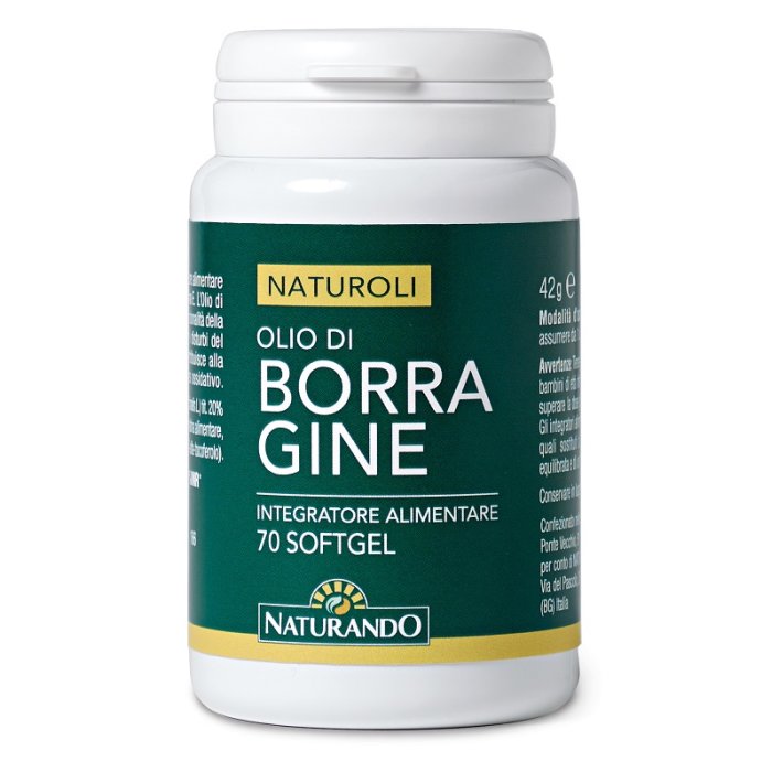 Naturando I Naturoli - Olio Di Borragine Integratore Alimentare 70 Capsule
