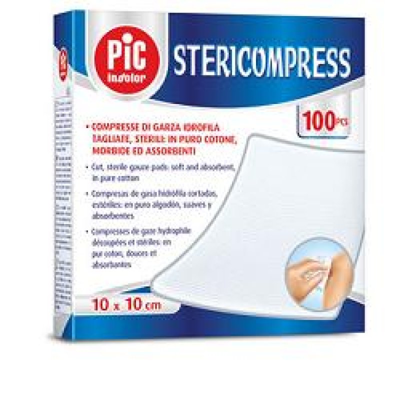 Garza Pic 20x20 cm 600 pezzi - garze sterili per medicazione
