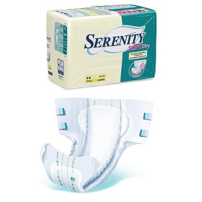 Pannolone Per Incontinenza Serenity Softdry Formato Super T Aglia Large 30 Pezzi