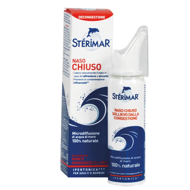 Sterimar Pulizia e Salute del Naso CU/Mn Spray Nasale Ipertonico 50 ml Sterimar Pulizia e Salute del Naso CU/Mn Spray Nasale Ipertonico 50 ml