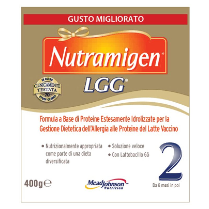 Nutramigen LGG 3 formula a base di proteine per la gestione dell'allergia al latte vaccino polvere 400 grammi Nutramigen LGG 3 formula a base di proteine per la gestione dell'allergia al latte vaccino polvere 400 grammi