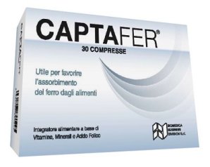 Biomedica  Vitamine Minerali Captafer Integratore Alimentare 30 Compresse