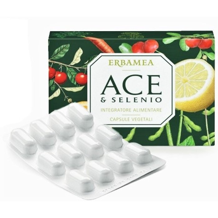 Ace e Selenio 24 capsule vegetali - integratore antiossidante con vitamine A C E e selenio Ace e Selenio 24 capsule vegetali - integratore antiossidante con vitamine A C E e selenio