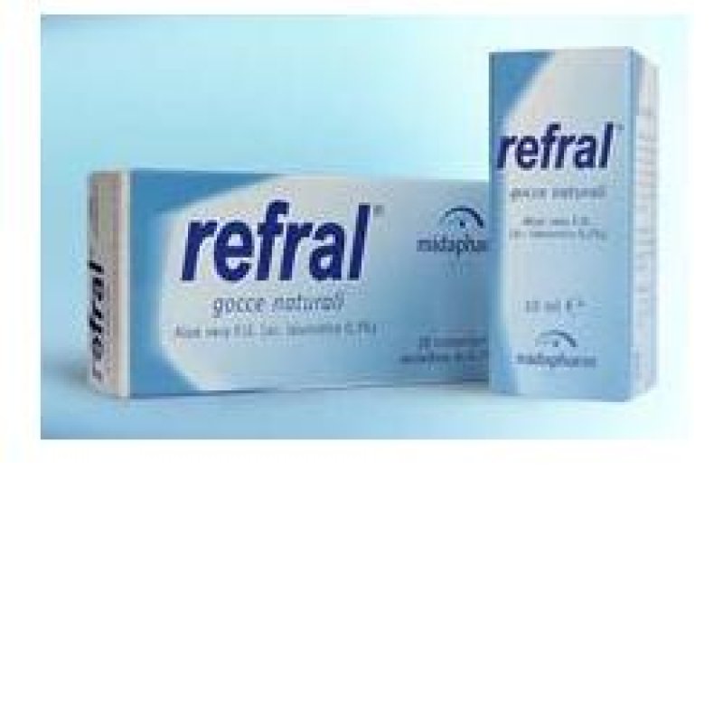Refral gocce oculari lenitive e rinfrescanti 10ml Refral gocce oculari lenitive e rinfrescanti 10ml