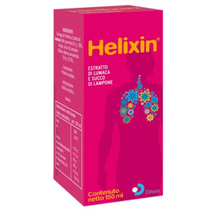 Difass Helixin Sciroppo Estratto Di Lumaca E Succo Di Lampone 250 ml