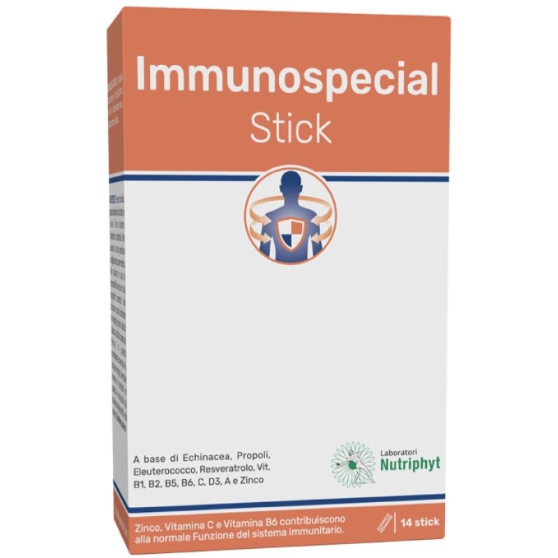 Laboratori Nutriphyt Immunospecial Integratore Alimentare 14 Stick Pack