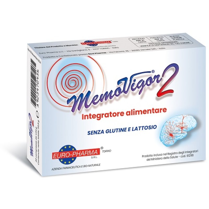 Euro-pharma Memovigor 2 20 Compresse