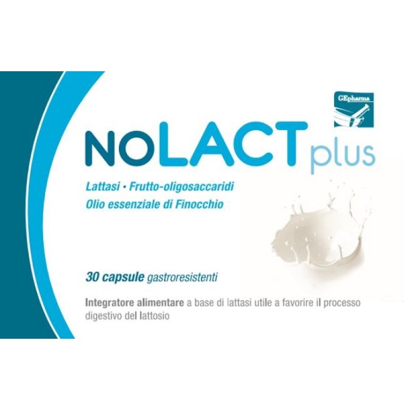 GEpharma Nolact Plus Integratore Alimentare 30 Capsule GEpharma Nolact Plus Integratore Alimentare 30 Capsule