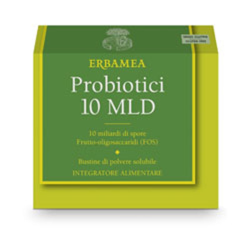Probiotici 10 miliardi 10 bustine Erbam 5 g - integratore di fermenti lattici vivi Probiotici 10 miliardi 10 bustine Erbam 5 g - integratore di fermenti lattici vivi