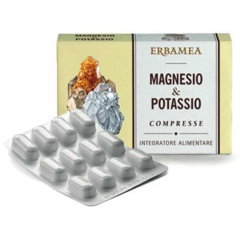 Integratore Magnesio e Potassio EBM 24 Compresse &ndash; Supporto Contro Stanchezza e Crampi Muscolari