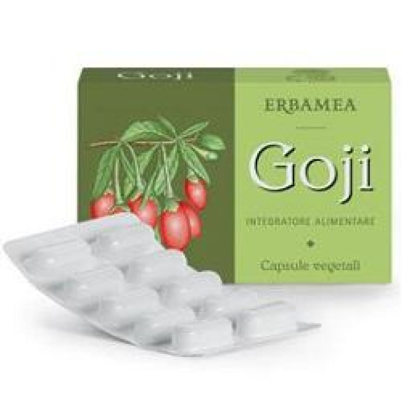 Erbamea Goji Capsule Integratore Alimentare con Bacche di Goji Antiossidante Naturale Erbamea Goji Capsule Integratore Alimentare con Bacche di Goji Antiossidante Naturale