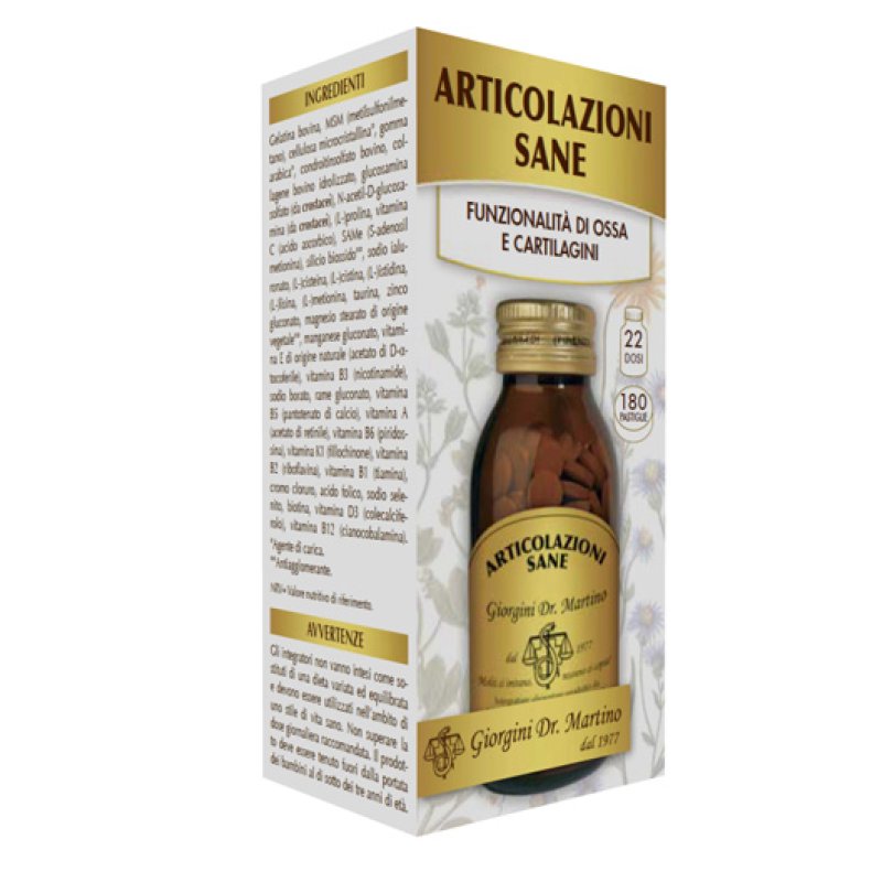 Dr Giorgini Articolazioni Sane Integratore Cartilagini e Ossa 180 Pastiglie Dr Giorgini Articolazioni Sane Integratore Cartilagini e Ossa 180 Pastiglie