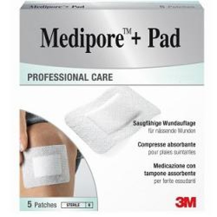 Medicazione Medipore+pad 10x10cm 5pezzi