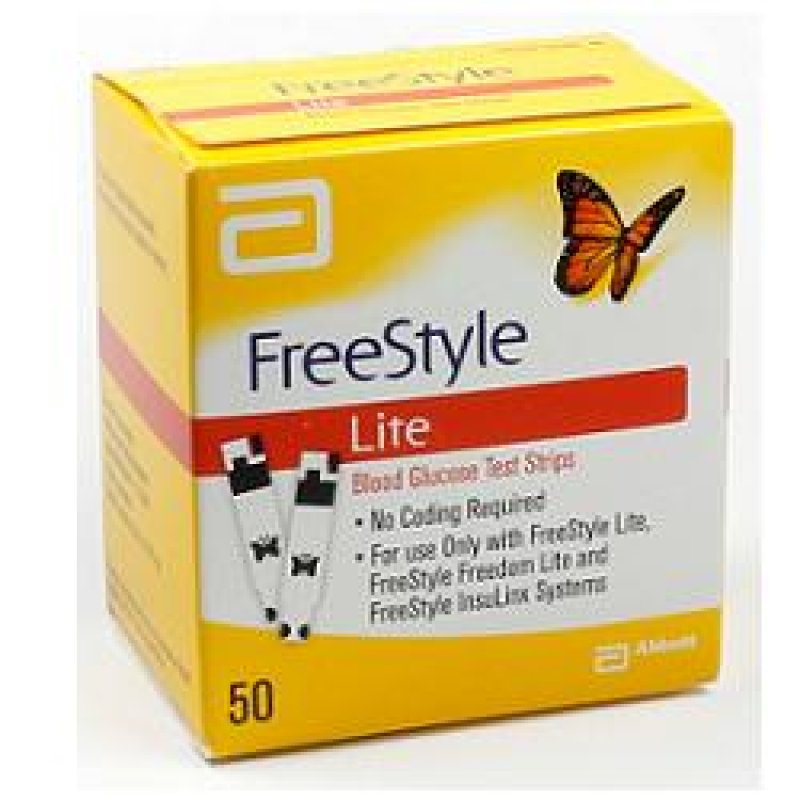 Abbott Diabetes Care  Controllo Glicemia Freestyle Lite 50 Strisce Reattive