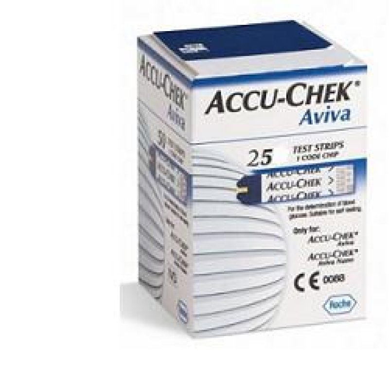Accu-Chek Aviva Controllo Glicemia 25 Strisce Rilevatrici Accu-Chek Aviva Controllo Glicemia 25 Strisce Rilevatrici