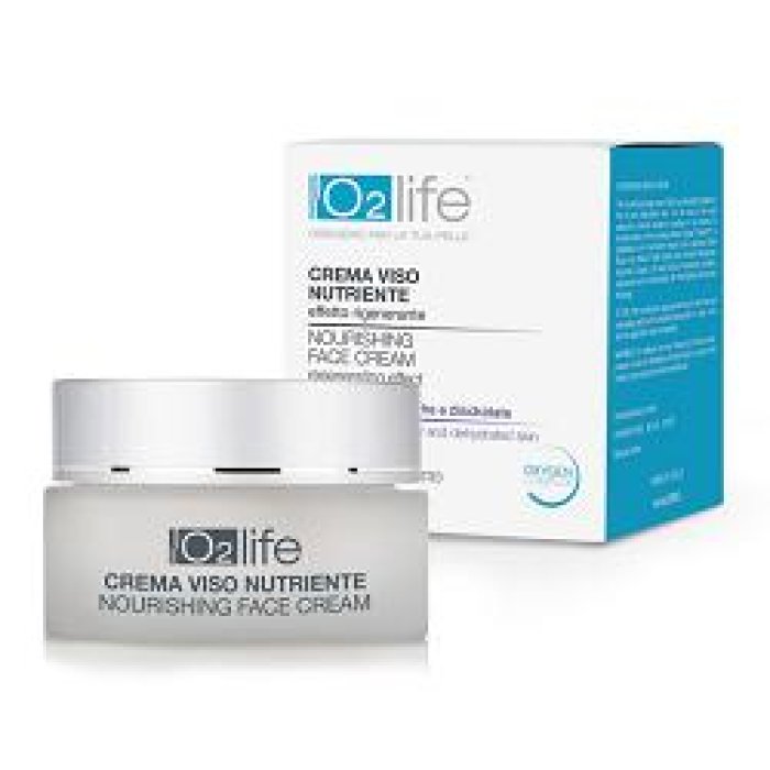 O 2 Life Crema Viso Nutriente &ndash; Idratazione Profonda crema viso idratante e protettiva per pelle secca e sensibile