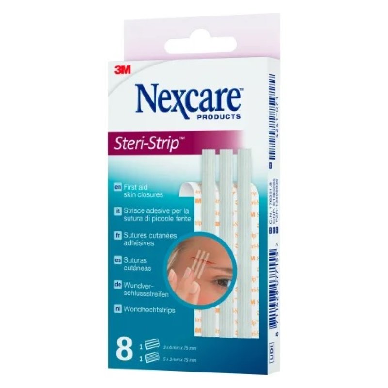 Nexcare Steristrip 6 + 3 X 75 Mm – Strisce Sterili Nexcare Steristrip 6 + 3 X 75 Mm – Strisce Sterili