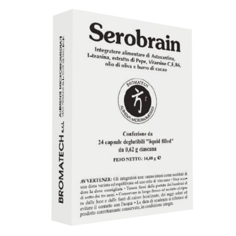 Serobrain 24 capsule integratore per concentrazione, memoria e umore - Bromatech Serobrain 24 capsule integratore per concentrazione, memoria e umore - Bromatech